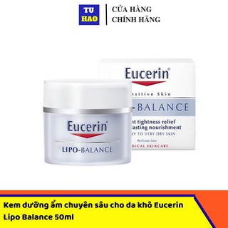 Kem dưỡng ẩm chuyên sâu cho da khô Eucerin Lipo Balance 50ml