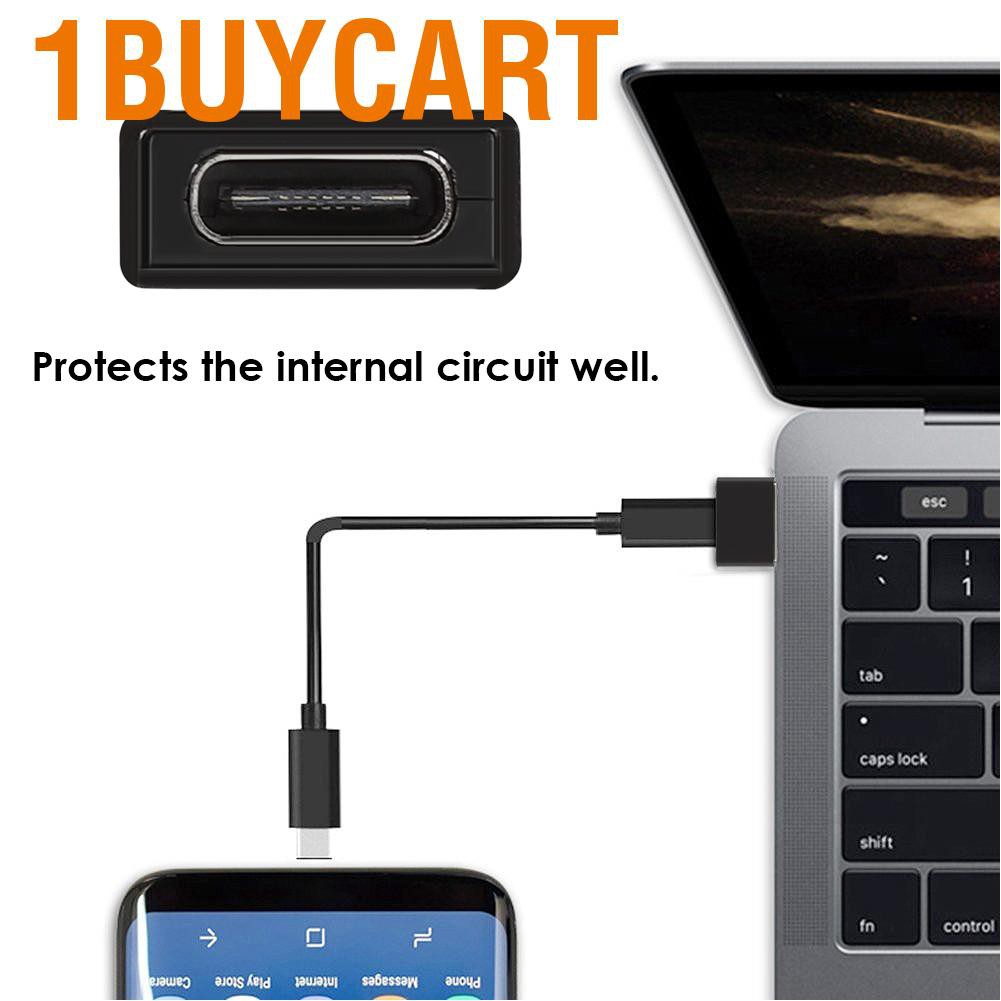 Giắc Chuyển Đổi 1buycart Từ Usb Sang Type-C Male Cho Ổ Cứng Di Động, Máy Tính Bảng