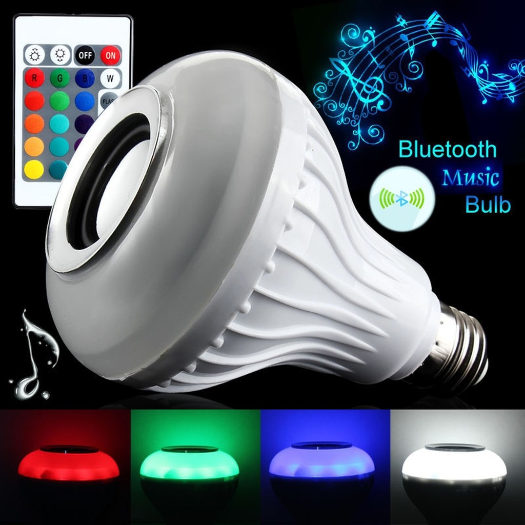 Đèn Led Kiêm Loa Bluetooh Music Lamp E27 12W LED RGB Bluetooth Speaker Bulb