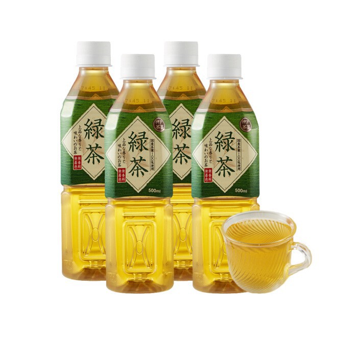 Trà xanh kobe (dạng chai) 500ml Tominaga - Hàng nội địa Nhật Bản