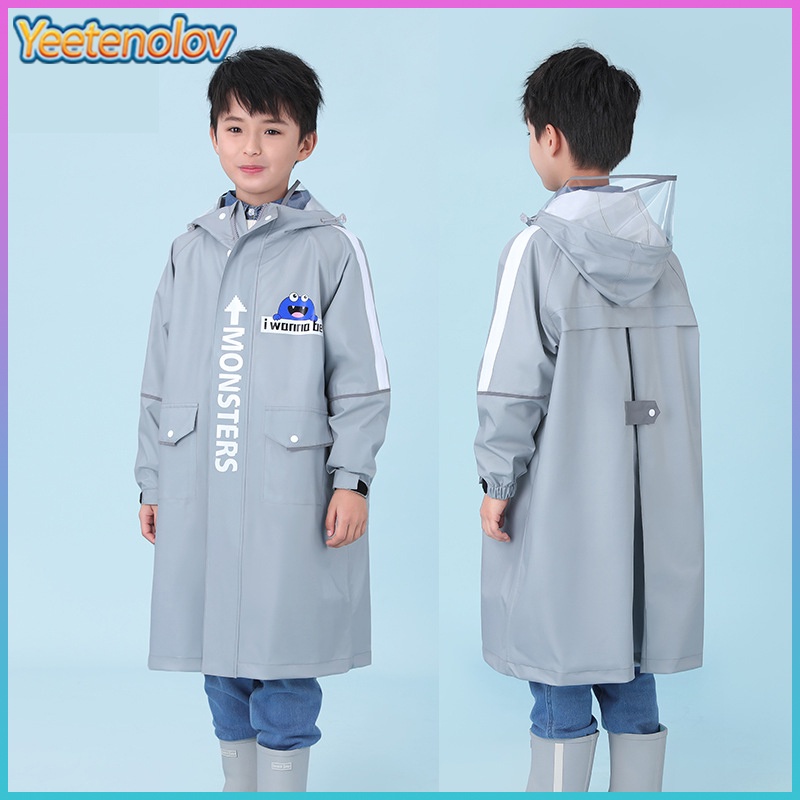 Áo Mưa Chống Thấm Nước Thiết Kế Dễ Thương Cho Bé Tiểu Học