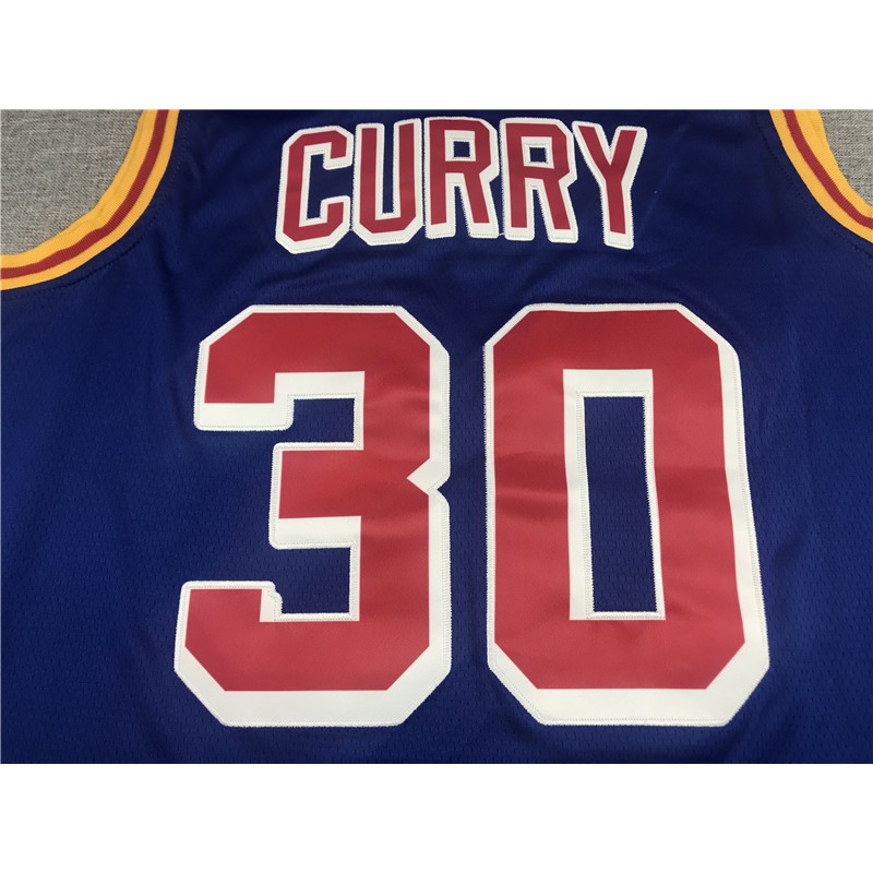 Áo thể thao 3 lỗ NBA Jersey số 30 màu xanh dương cổ điển