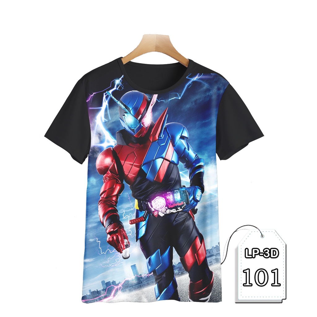 Áo Thun In Hình Siêu Anh Hùng Kamen Rider 3D Thời Trang Năng Động LP3D-101