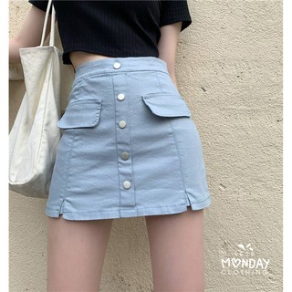 Váy ngắn xanh nhạt có sẵn