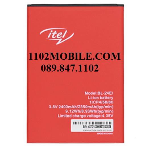 PIN ĐIỆN THOẠI ITEL 1508, S11, S31, A13,A31,A43  BL-24EI ZIN HÃNG , cam kết uy tín chất lượng