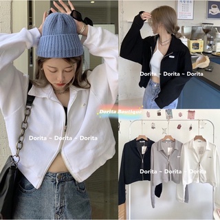 [Ảnh thật/Video] Áo khoác ngoài phong cách Hàn Quốc, Áo khoác khóa 2 đầu - Dorita Boutique