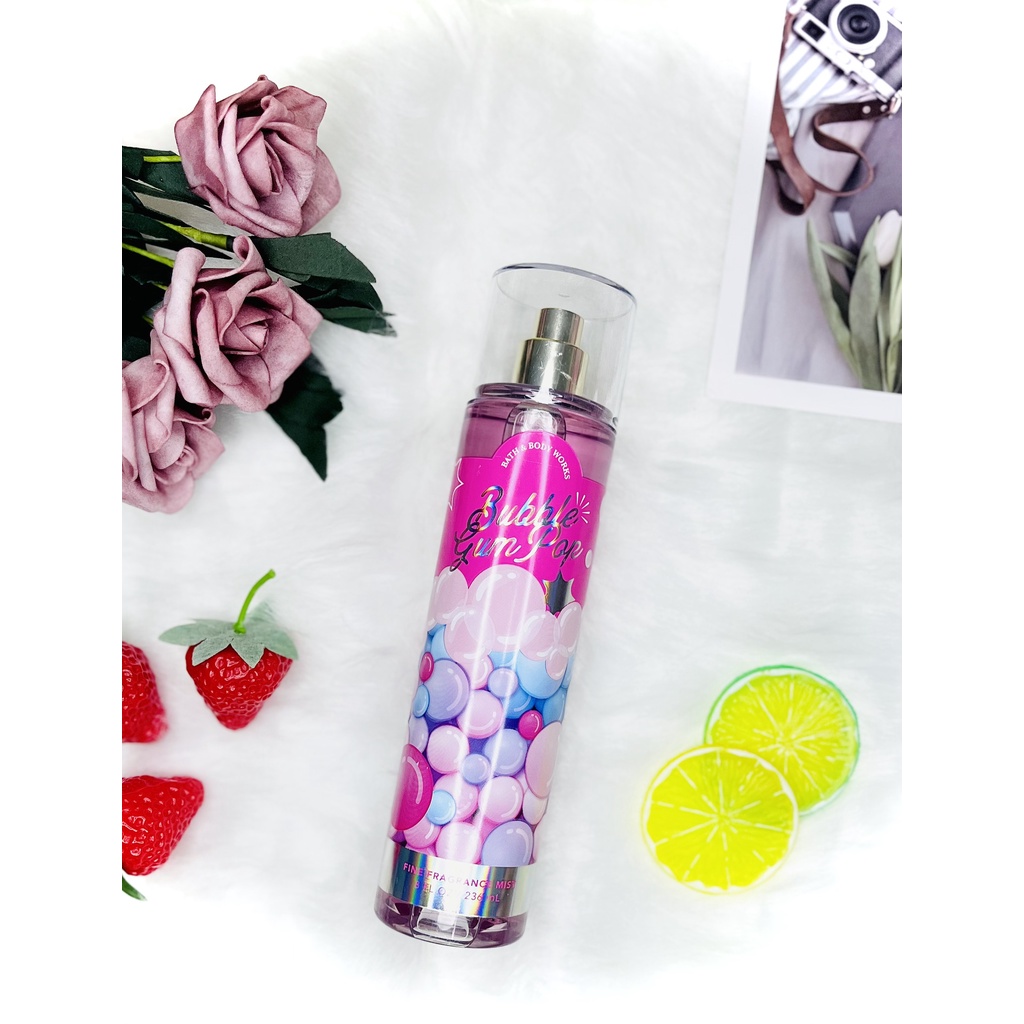 Body Mist BUBBLE GUM POP  - Xịt thơm toàn thân Bath And Body Works