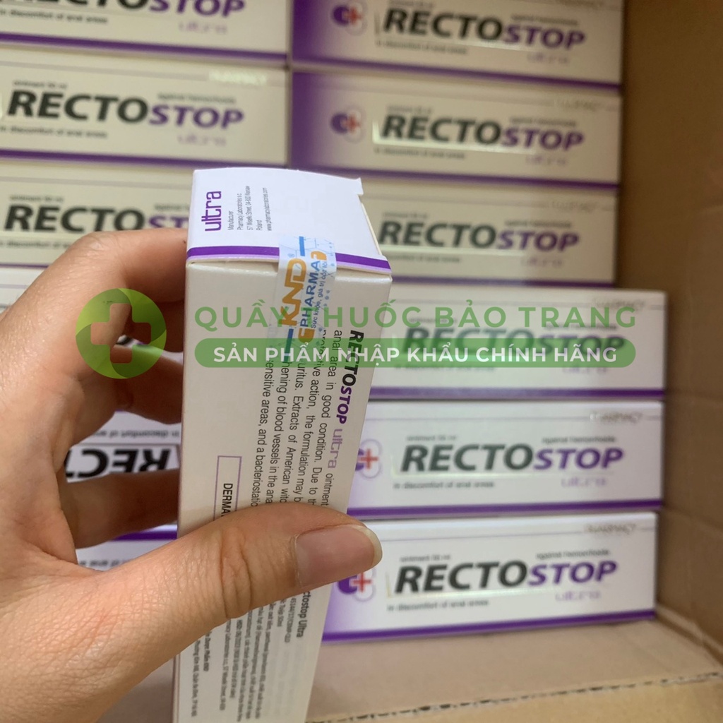 Kem bôi trĩ Rectostop Ultra Pharamcy 50ml - Ba Lan