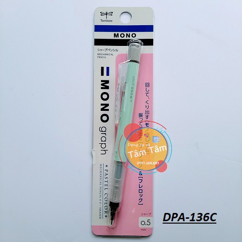 Tombow Mono Graph Mechanical Shaker Pencil 0.5 màu Pastel-Dụng cụ vẽ Tâm Tâm