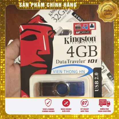 USB 2.0 KingSton DT101 4GB / 8GB / 16GB / 32GB / 64GB DT101 G2 - CÓ NTFS - CAM KẾT BH 10 Năm 1 đổi 1 (FPT)