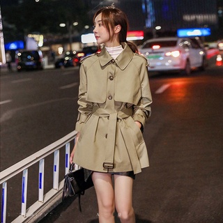 Áo khoác gió tay dài dáng ngắn phong cách hàn quốc thời trang mùa thu 2021 cho nữ size s-3xl