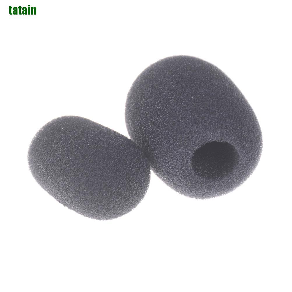 [Hàng mới về] 10 vỏ xốp màu đen bọc đầu micro chống gió