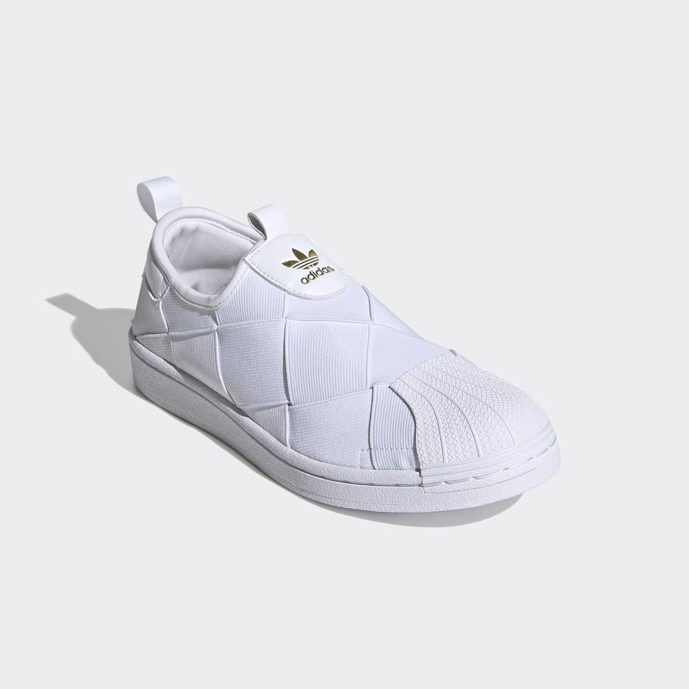 adidas ORIGINALS Giày slip-on Superstar Nữ Màu trắng FV3186