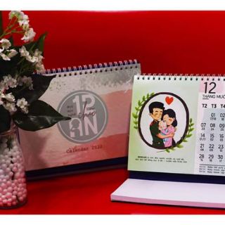 Lịch chibi công an bản note