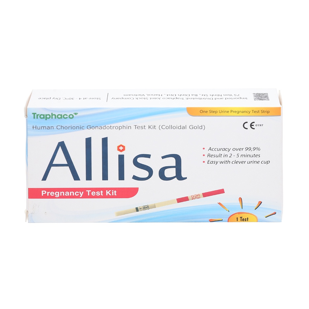 Que thử thai bản to Allisa của Traphaco - giao hàng kín đáo, che tên sản phẩm - Que thử thai Allisa