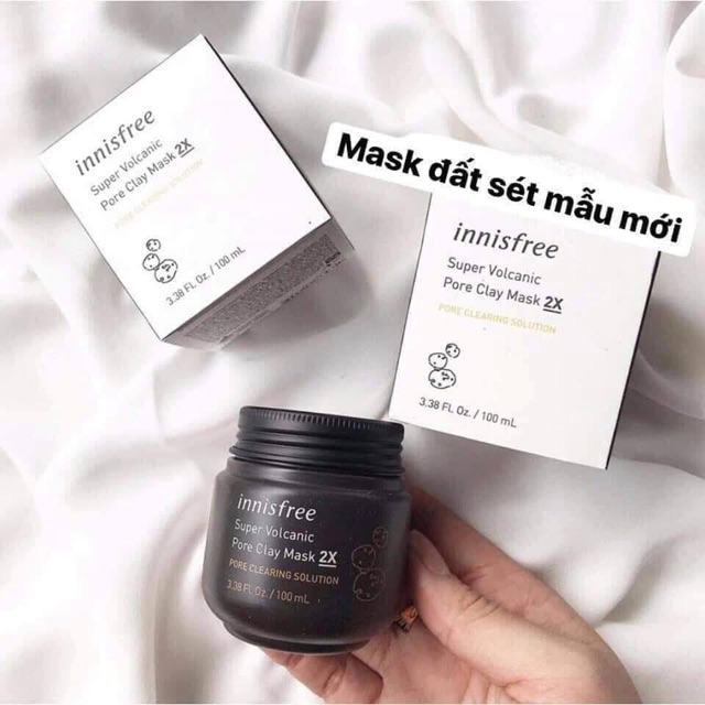 Mặt nạ đất sét &amp; tro núi lửa innisfree chính hãng