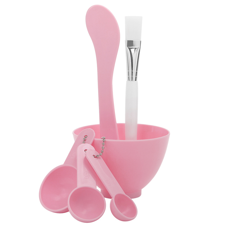Bộ 6 dụng cụ trộn mặt nạ chăm sóc gồm bát / muỗng đong 4 trong 1 / cọ