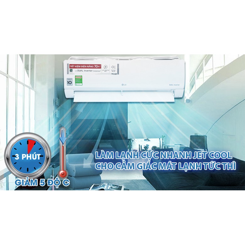 Máy lạnh LG Inverter 1.5 HP V13ENS (Miễn phí giao tại HCM-ngoài tỉnh liên hệ shop)