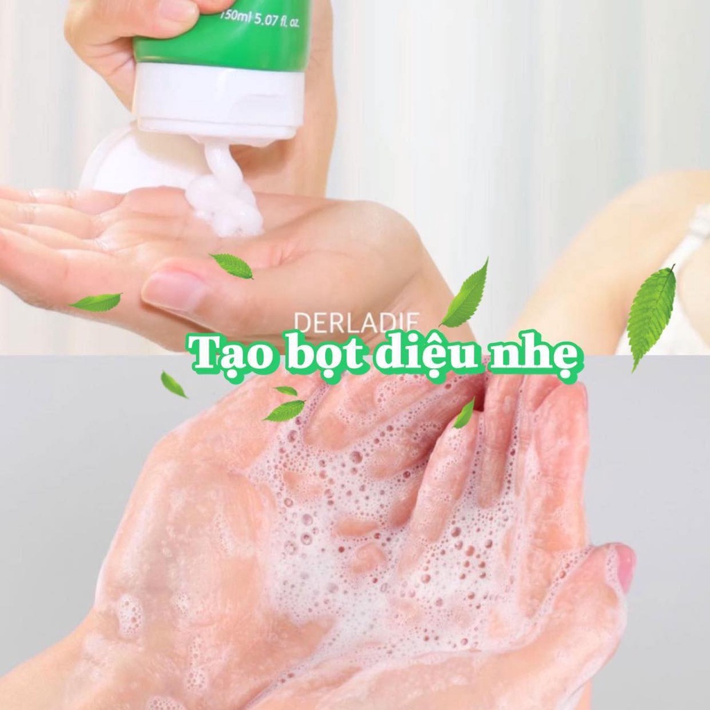 Sữa Rửa Mặt Derladie Tràm Trà Sạch Sâu, Kiềm Dầu 150ml