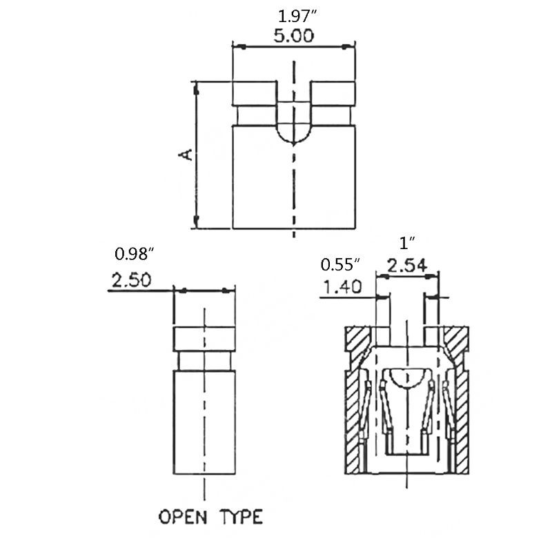 Set 100 Nắp Nối Dây Điện 2.54mm 5 Màu