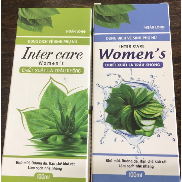 Dung Dịch Vệ Sinh Phụ Nữ Inter Care Women's 100% Trầu Không An Toàn 100ml