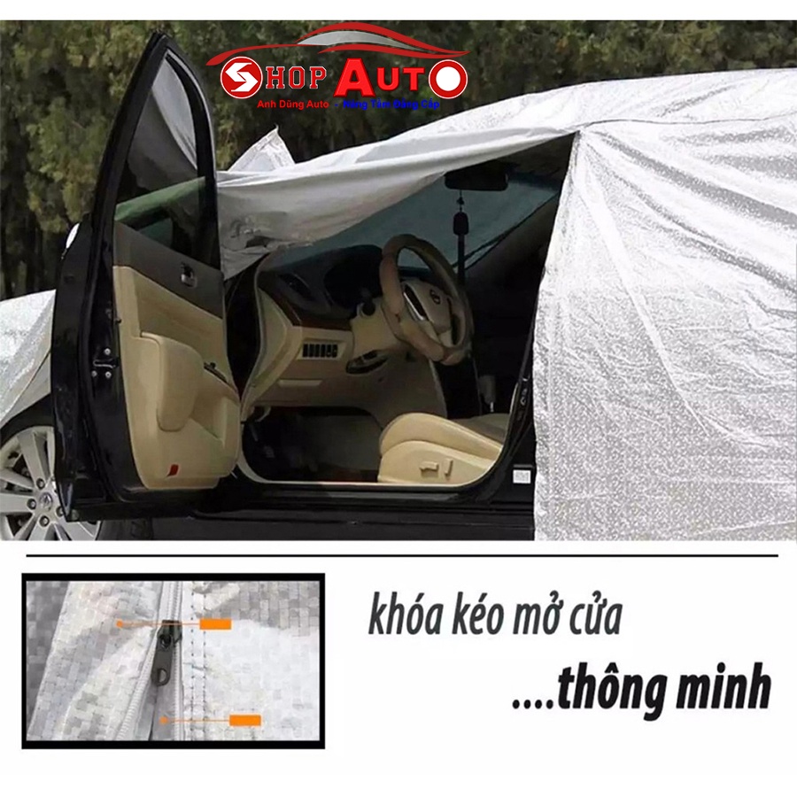 Bạt Phủ Ô Tô  - Bạt Phủ Xe Ô Tô 3 Lớp  [Cao Cấp]  Chống Nắng, Chống Mưa, Chống Cháy | BigBuy360 - bigbuy360.vn