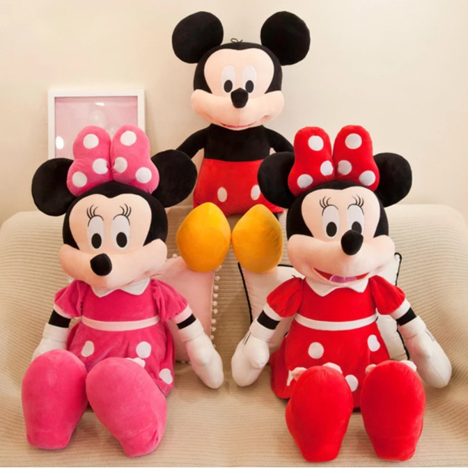 DISNEY Thú Nhồi Bông Hình Chuột Mickey / Minnie 35-50cm