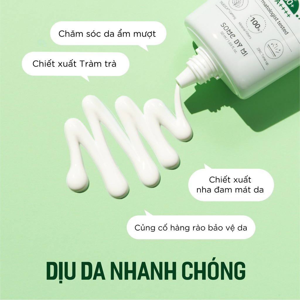 Kem Chống Nắng bảo vệ da và kháng khuẩn SomeByMi TRUECICA MINERAL CALMING TONE-UP SUNCREAM 50ml 50PA++++