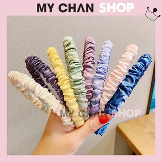 Bờm cài tóc lụa nhún - băng đô nhún phong cách hàn quốc - 66