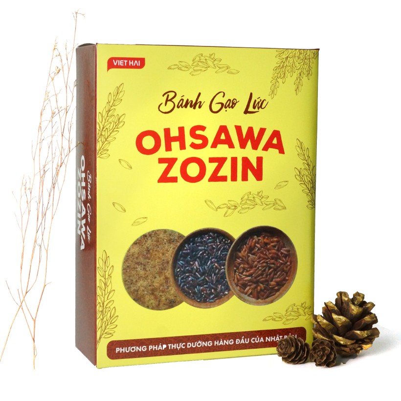 Bánh gạo lứt Ohsawa Zozin (125g) - Ăn kiêng, Giảm cân, Thực dưỡng, Eat clean (có 3 vị: Nguyên chất, Mè đen, Rong biển) | BigBuy360 - bigbuy360.vn