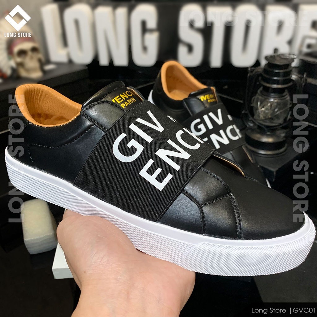 Giày thể thao nam đẹp sneaker đế cao chất da cao cấp tăng chiều cao 3cm LONGSTORE GVC01