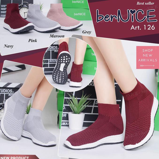 Giày Thể Thao Bernice 126 Đế Bằng Năng Động Thời Trang