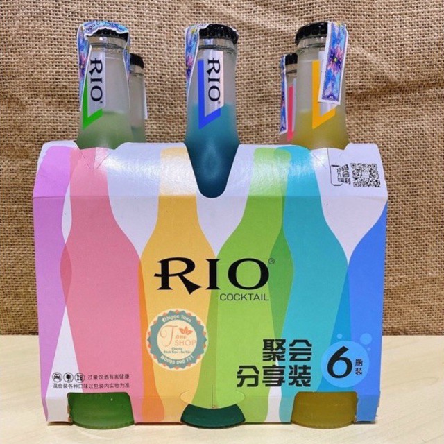 Set 6 chai cocktail trái cây Rio