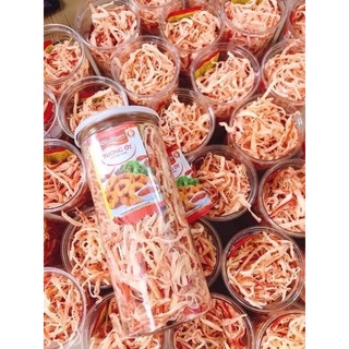 mực xé sợi hấp nước dừa