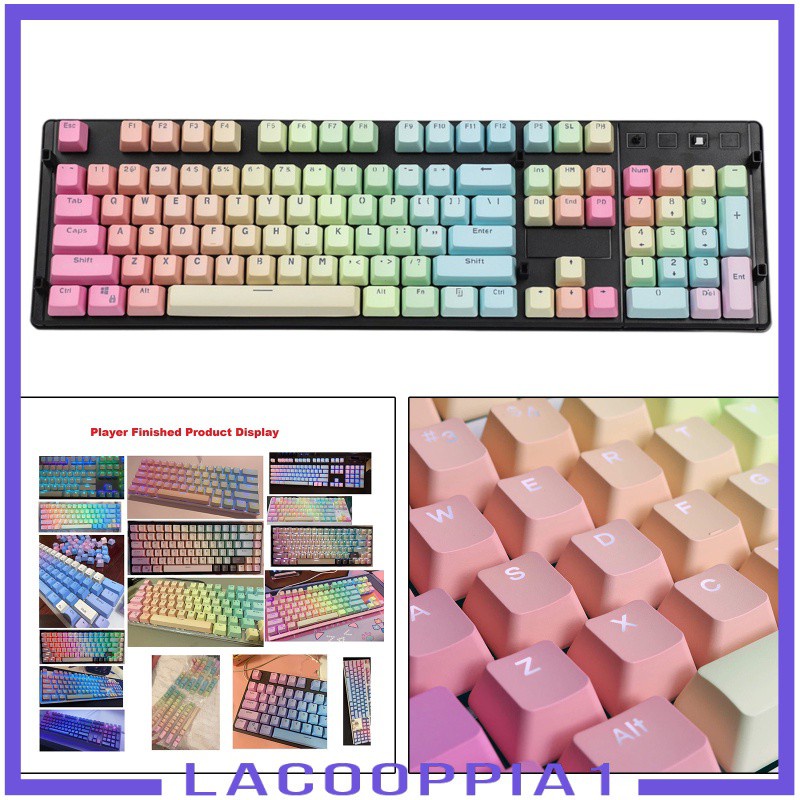 [LACOOPPIA1] 104 Keys Mechanical Switch Keyboard Keycaps PBT Keycaps