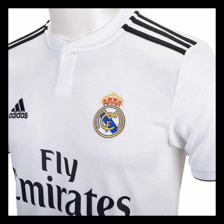 Mới Áo Thun Đá Banh Real Madrid Home Jersey 2018 / 19