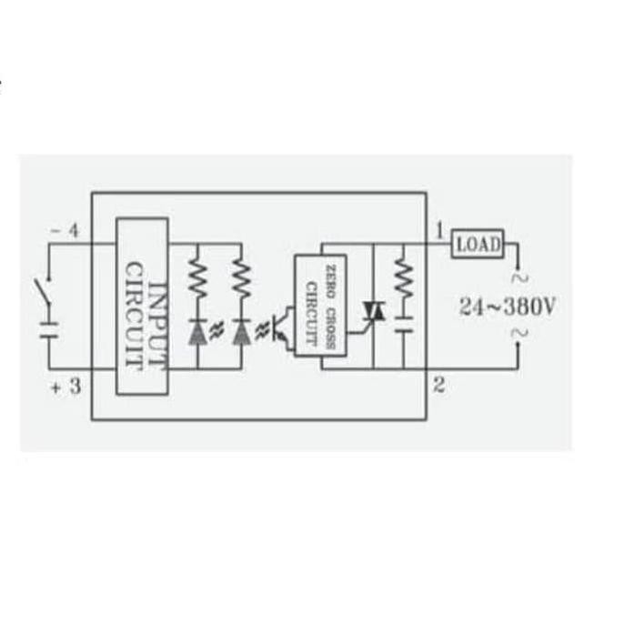 Rơ Le Bán Dẫn Fotek Ssr-40Da 40a Ssr Dc Ac 3-32vdc / 24-380v 1461