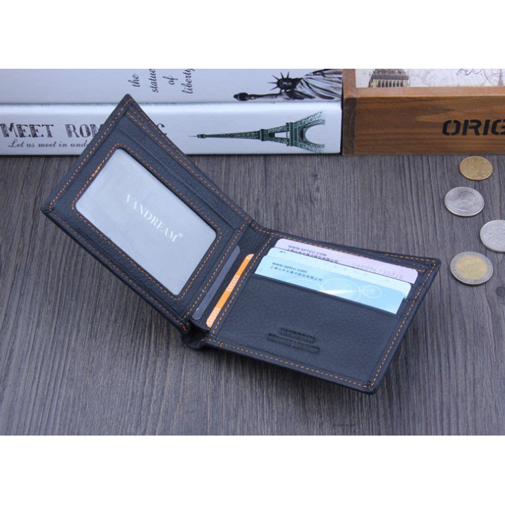 Ví Bóp  Nam Da Bò Thật In Hình Bọ Cạp - VI-47