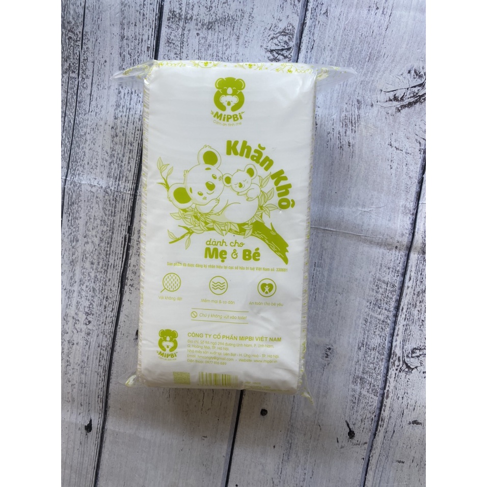 Khăn vải khô đa năng Mipbi 300g siêu mềm, an toàn cho cả gia đình