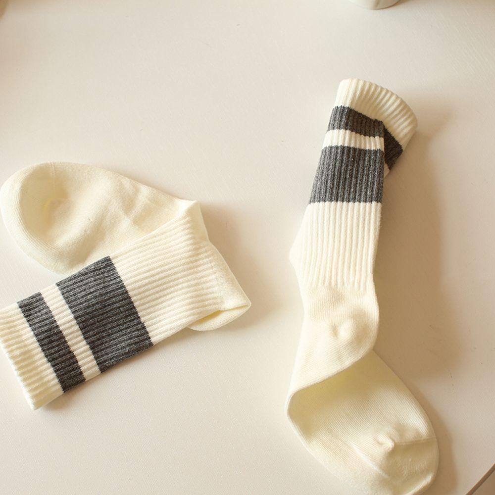 Vớ Cotton Họa Tiết Kẻ Sọc Thoáng Khí Thời Trang Nhật Bản Cho Nam