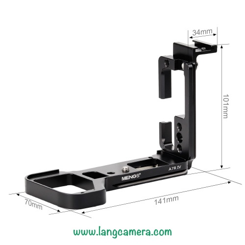 Đế Máy Ảnh (L-Plate) Sony A7m4, A7r4 - Đế Kim Loại Hiệu Mengs Cực Chuẩn