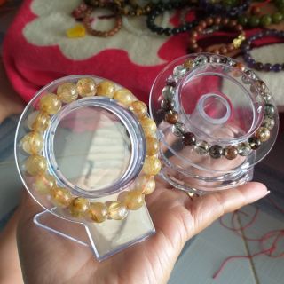 Combo kệ mica chưng vòng đá