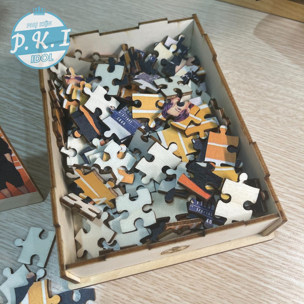 Tranh Ghép Gỗ Puzzle In Hình Nhóm Nhạc BTS Instagram - Loại 1 - Ghép Thành Công Shop Tặng QUÀ