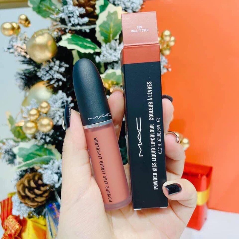 Đơn kem Mac Powder Kiss Liquid Lipcolour Màu 989 Myla It Over