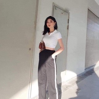 Áo croptop ღ FREESHIP ღ Áo phông nữ cổ bẻ thời trang XIXO cao cấp mã ATN0015