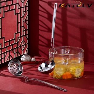 Set vá múc canh có lỗ và không lỗ KATELV thép không gỉ thiết kế độc đáo tiện lợi dành cho nhà bếp