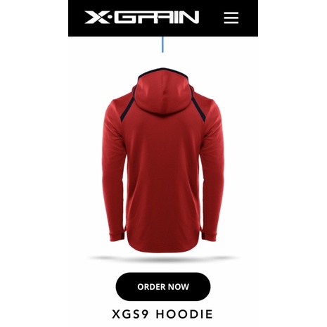 Hoodie nam thể thao XGS9 đỏ