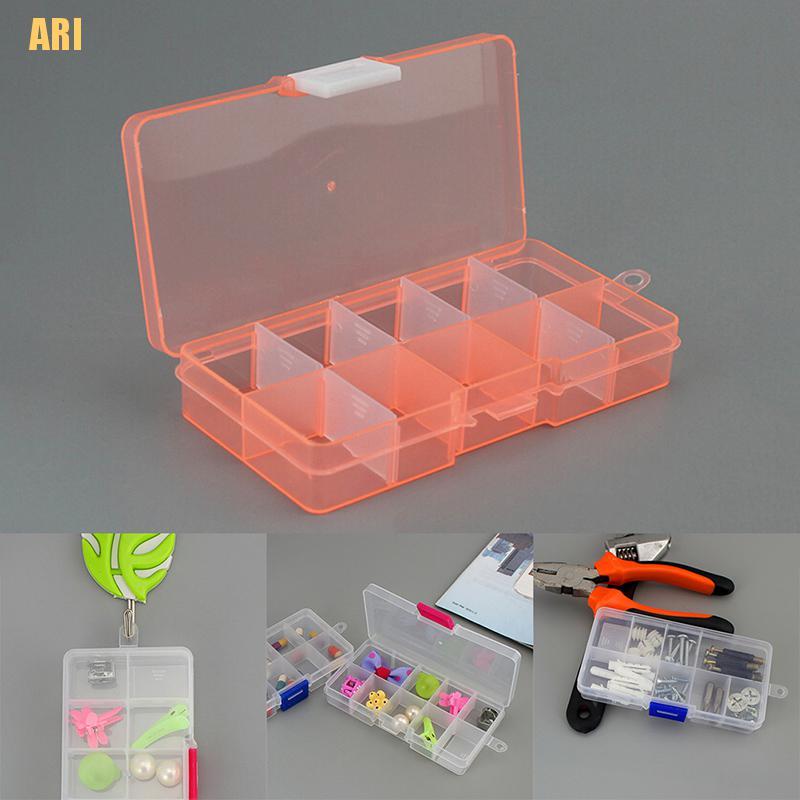 Hộp nhựa đựng trang sức 10 ngăn điều chỉnh được tiện lợi