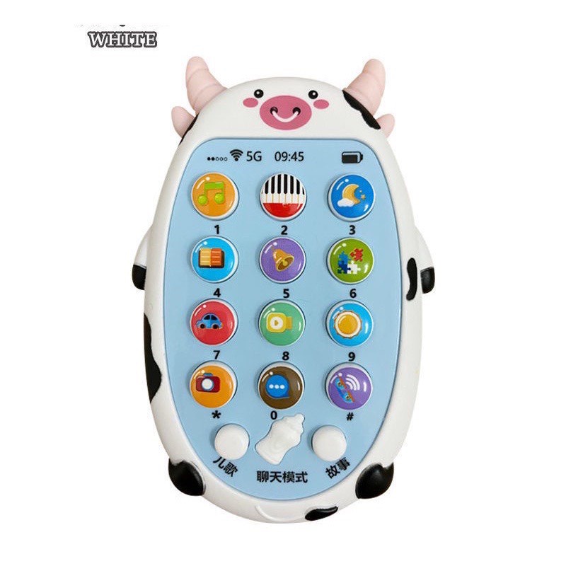 Điện Thoại hình thú, Điện Thoại Đồ Chơi Có Nhạc Cho Bé, An Toàn Cho Trẻ Nhỏ-Toys89- TOYS89