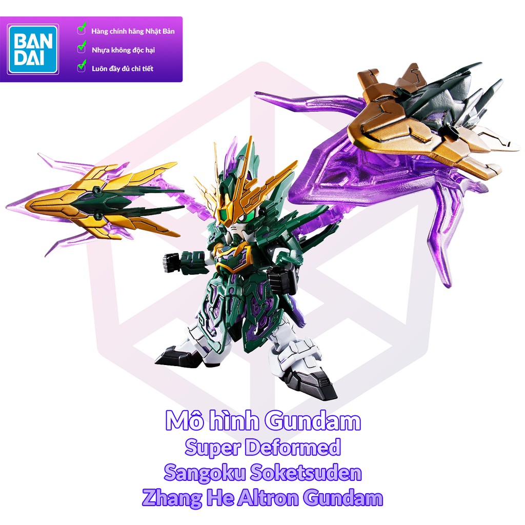 Mô Hình Gundam Bandai SD 014 Zhang He Altron Gundam - Trương Cáp Sangoku Soketsuden [GDB] [BSD]